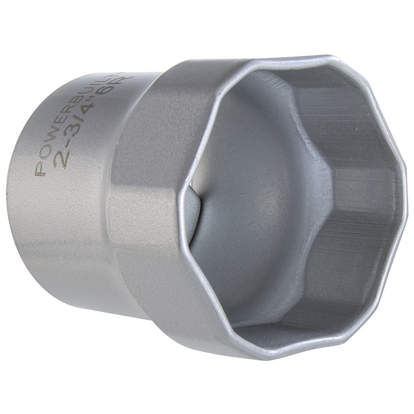 Powerbuilt 647068 23/4Inch 6Point Rounded Hex Wheel Bearing Locknut Socket